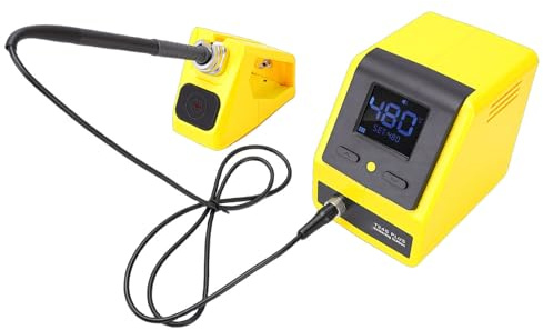 Denash Kit de Station de Soudage, Station de Soudage Numérique à Chauffage Rapide 120 W avec écran LCD, Veille Automatique, Kit de Fer à Souder Professionnel pour Réparation électronique, (Prise UE)