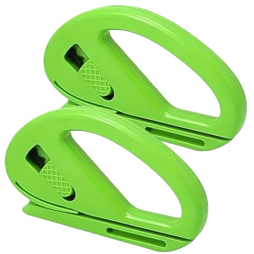 2-Pack Sliding Wrapping Paper Cutter - Effortless Gift Wrap Cutting Tool with Curved Handle for Holidays, Birthdays & Gift Wrapping