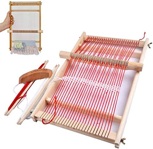 BangShou Métier à Tisser En Bois, Machine à Tricoter à la Main Bricolage,Kit de Métier Multi-Métier pour Débutants Et Enfants