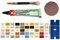 My-B-Style Magnolia Emaille Paste/Lack zur Reparatur von Bad, Fliesen, Keramik, Autolack, Holz, Laminat uvm. im praktischen Set mit 8 ml Elefant Emaille, Kunststoffspachtel & Pinsel