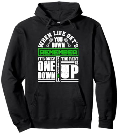 When Life Gets You Down Motorbike Motorcycle Clothing Pullover Hoodie