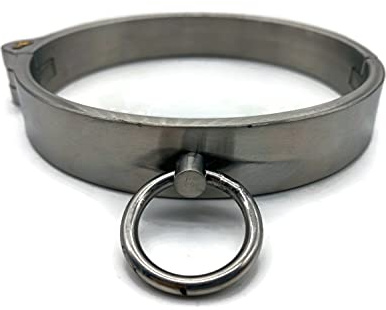 Exoda Damen SM Halsband Edelstahl O-Ring abschließbar für Halsumfang 36 cm | Halsumfang 36 cm, abschließbar, O-Ring, zwei Schlüssel, Schließzylinder, passgenauer Sitz, hoher Tragekomfort, sichere Anwend