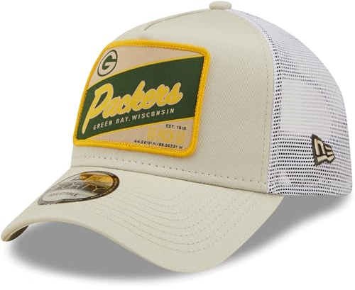 New Era A-Frame Trucker Cap - Green Bay Packers Stone beige