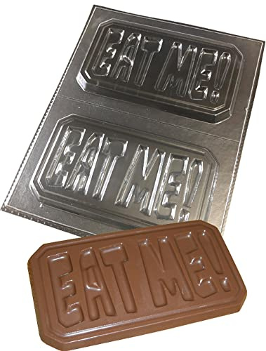 EAT ME Chocolate Bar Moulds Reusable Plastic Molds Make 100g Bars, Transparent (4371)