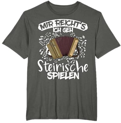 Steirische Harmonika Musiker Musikinstrument Volksmusik T-Shirt