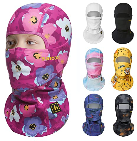 SAITAG Sturmhaube Kinder Balaclava Skimaske Winter Sturmmaske Jungen Mädchen Vollgesichtsabdeckung für Ski Schneeball Kampf und andere Outdoor-Sportarten Kindermasken
