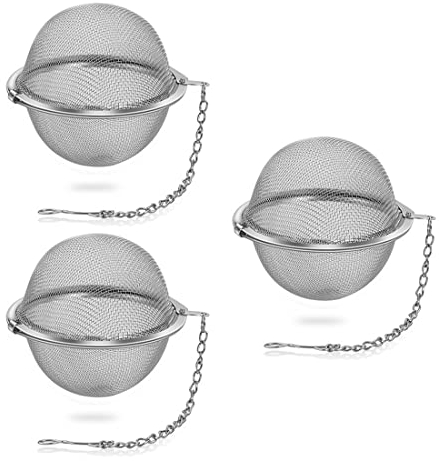 3 Piezas Bolas Infusor Bolas de Infusor de Colador de Té Filtro Te Acero Inoxidable Bolas Infusoras para el Té Filtros para el Té Para Filtrar Té Suelto y Especias