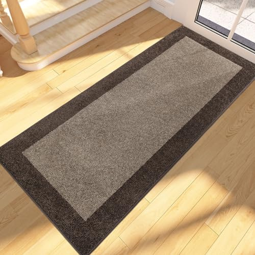 FCSDETAIL Felpudo Entrada Casa 60 x 210 cm, Alfombra Antideslizante y Lavable en Lavadora, Alfombra Atrapapolvo Absorbentes para Perro, Entrada, Puerta, Pasillo