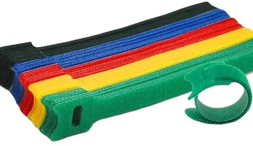 LyZap Collier De Serrage Attaches zippées détachables à Fermeture éclair, 50/100 pièces, Attaches zippées réutilisables Serre Cable (Color : 50PCs)