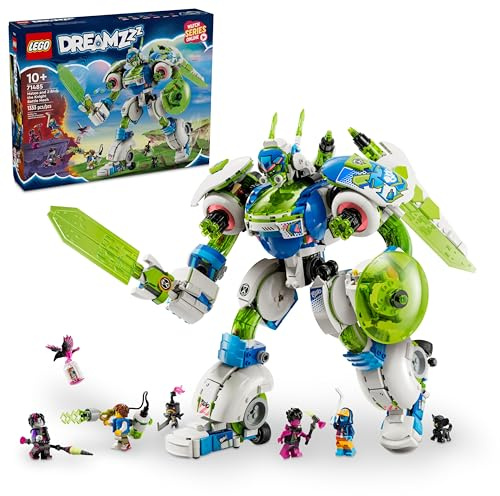 LEGO Dreamzzz Mateo und Z-Blob The Knight Battle Mech Bauspielzeug-Set – Raumschiff & Roboter Spielzeug für Kinder, Jungen & Mädchen ab 10 Jahren – Geschenk für Weihnachten mit 3 Bauoptionen – 71485