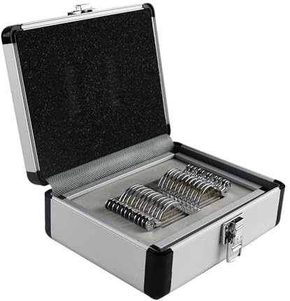 Salt City Loudly Optical Set de 22 lentilles d'essai progressives avec boîtier en aluminium Optical Set de lentilles d'essai progressives plateau en aluminium ophtalmologie