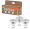 OSRAM Energy Class LED-Reflektor-Lampe PAR16 mit 2.5 W, 450 lm, kaltweiß (4000 K) aus bleifreiem Glas mit GU10 Sockel in der Energieeffizienzklasse A, 50 mm Durchmesser, IP20.