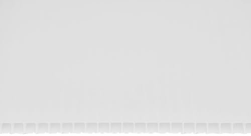 Gewächshausplatten 11 STK: 1000x700 Polycarbonat Doppelstegplatten 6 mm Weiß - UV-beständige Polycarbonatplatten Für Gewächshaus - Robuste Polycarbonat Doppelstegplatten Für Carports