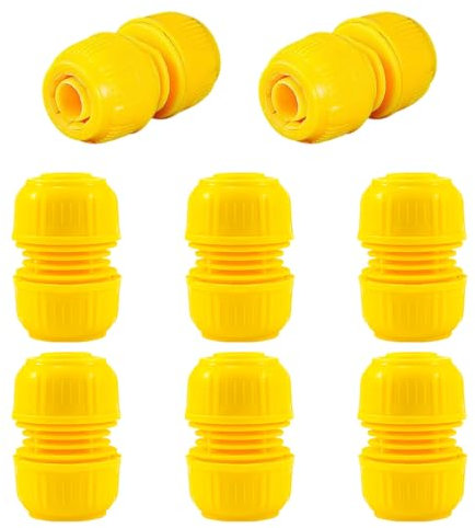 8 Piezas De Conectores de Manguera,Conectores de Manguera de Agua Conector de Manguera de Compresión,Conector de Manguera de 25 Mm x 25 Mm Conector de Manguerade Agua para Jardín y Grifo Doméstico