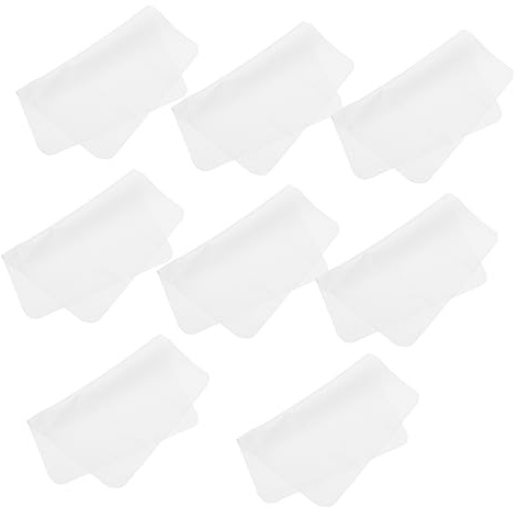 Paño Fino Blanco de Poliéster Piezas para Limpieza Gafas 8 | Pantallas Electrónicas, Portátil y Ligero, Cabe en Bolso o Funda, Acabado No Raya y Fácil de Limpiar