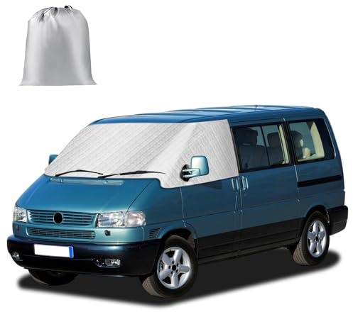 Windschutzscheiben Abdeckung Kompatibel mit VW T4 1990-2004, Externe Frontscheiben Sonnenschutz, Schnee Eisschutz Wrap Abdeckung