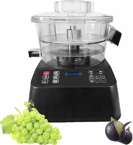 Pelador de piel de uva con rotación automática de 500 g/min, máquina peladora de uvas eléctrica de 1800 RPM, trituradora de piel de fruta para bodegas, tomates cherry, restaurantes, hoteles y hogares.