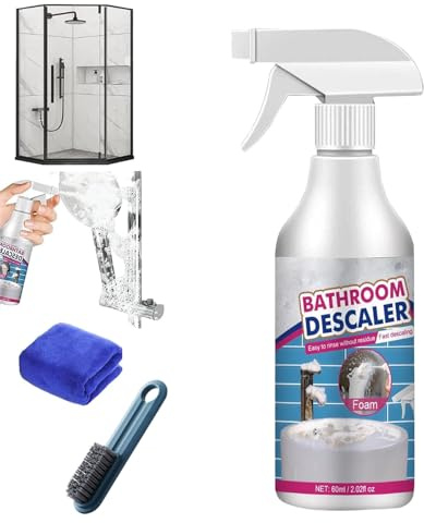 2025 New Bathroom Descaler Foam Spray, Bathroom Descaler, Limescale Remover Spray, Multipurpose Foam Cleaner For Toilet/Glass/Sink Tub/Bath (1PC)