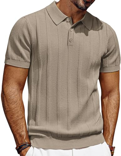 PJ PAUL JONES Men's Polo Shirts Short Sleeve Casual Golf Polo T Shirts