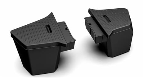 QIFANB Kofferraumabdeckung Rollo Für Tesla Für Model Y Für Juniper Ab 2025: TPE Kofferraum-Seitenablagefach-Abdeckplatten-Organizer-Nachrüstungszubehör Cargo Cover(Bucket with Size Cap)