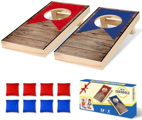 JUOIFIP Mini Cornhole Toss Game