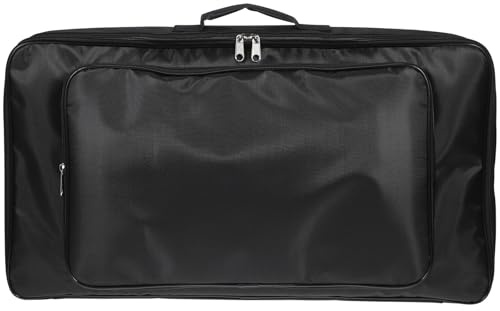 GATHINESS Pedalboard mit Reißverschluss zur Sicheren Aufbewahrung von Effektpedalen Tragetasche aus Nylon Schwarz Abriebfest Einfache Optik für Keyboard und Gitarrenspieler
