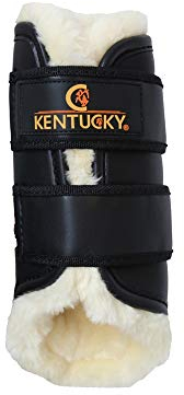 Kentucky - Arbeitsgamaschen Leder schwarz hinten