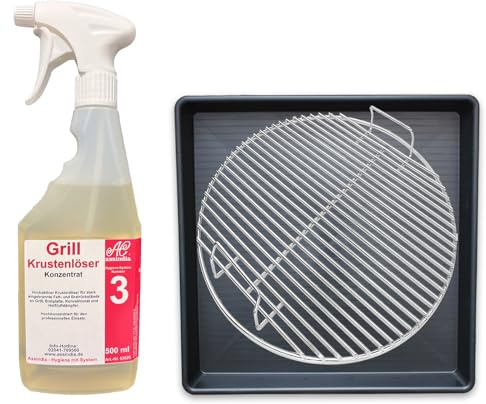 Schattec 70x70cm Grillrostwanne reinigen und einweichen von Grillrosten inkl. Grillreiniger