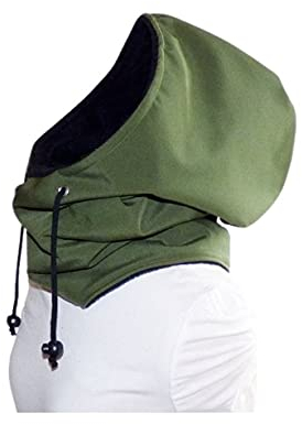 KapuzenLoop, Kapuzenschal, Softshell, Fleece, Tunnelzug, khaki, Einheitsgröße