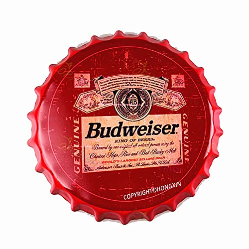 Beer Aluminum Bottle Caps Vintage Metal Sign Wall Decor Man Cave Beer Garden Accessories Home Decor 12 Inches A0712-2