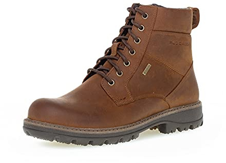 Pius Gabor Gore Tex, stivali da uomo, con lacci, plantare intercambiabile in lattice, fodera in lana, chiusura lampo, Braun Bison, 43 EU