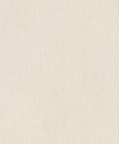 Rasch Papel pintado no tejido, color beige claro con estructura textil, 10,05 m x 0,53 m, color beige claro