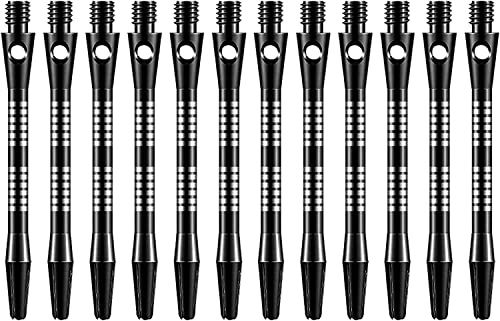 HERZWILD Dart shafts svart dartpilskaft dart flygande pilar gummiring (typ B-1)