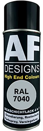 Alex Flittner Designs Rostschutzlack 4in1 RAL 7040 Fenstergrau Metall Schutzlack Spray Rostschutzfarbe Sprühdose