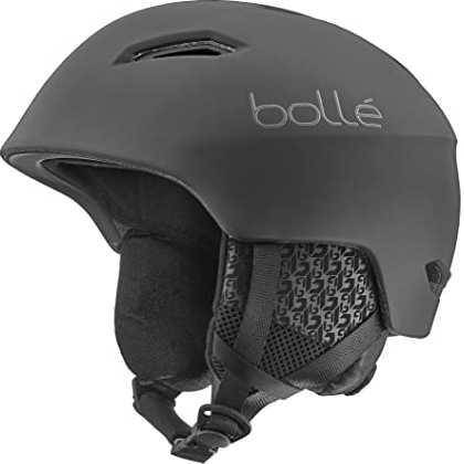 bollé - B-Style 2.0 Schwarz Matt, Skihelm/Nowboard für Erwachsene, in Mold, abnehmbare Ohrmuschel, Click-to-fit System (L)