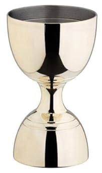 Utopia Gold Round Bulb Jigger 25ml/50ml - Single - Bar Equipment, Barware