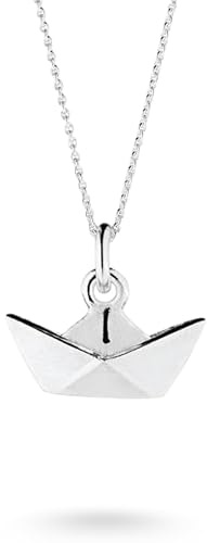 Heartbreaker Loveboat Schiffchen-Anhänger klein I Edler Kettenanhänger aus 925 Sterling Silber I Nickelfreier Silberanhänger in Goldschmiedequalität I Hochwertiger Anhänger für Damen I LD LT 34