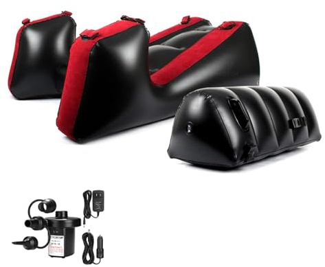 PLKO Inflatable Sofa with Pillow Cushion， Inflatable Sofa Bed，Portable Inflatable Sofa Lounge Chair ，Inflatable Sofa Relaxation, Onesize, AX33167