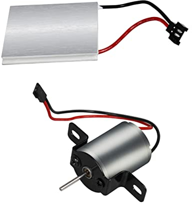 Zerodeko Zubehör Kaminofen Ofenventilator Zubehör Satz mit Lüftermotor und Legierung Ersatzteile für Kaminventilator zur Reparatur und Starker Anpassung