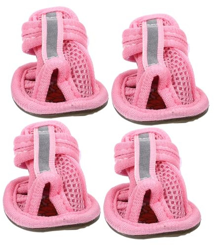 Supvox 12stücke Atmungsaktive Hundeschuhe Mesh Für Sommer rutschfeste Sandalen Für Haustiere Für Heiße Einfach Zu Reinigen Und Zu Tragen