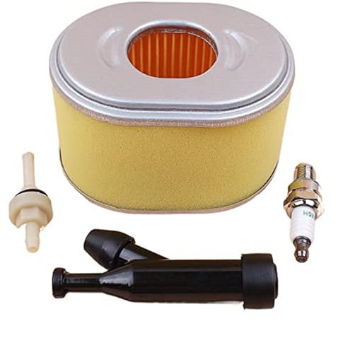 MUEOSI Luftfilter Zündkerzenstecker Filter Tune Up Kit, for GX140 GX160 GX200 17210-ZE1-822 17210-ZE1-505 5,5-6,5 PS Gasmotor Rasenmäher-Luftfilter