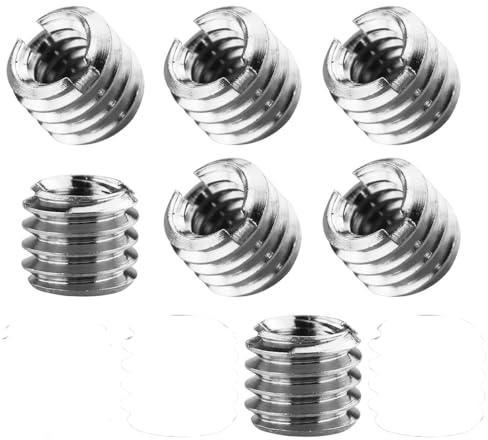 7 Stück Kamerastativ-Gewindeadapter,1/4 bis 3/8 Gewinde-Adapter von Stativ-Adapter Schraube der Mutter des Converter für die Kamera Video Stativ Monopod Ballhead der Halterung und das Licht