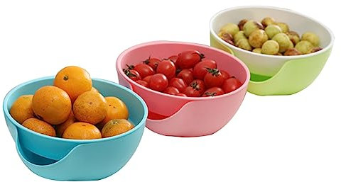 Mikinona Snackschale Mit Handyhalterung Doppelte Snackschüssel Für Nüsse Snacks Und üßigkeiten Praktische Zufälliger Farbe Ideal Für Partys Und Zusammenkünfte