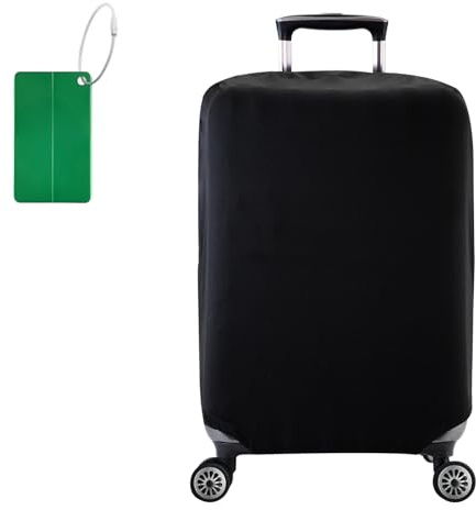 SHILIPAIJC Elastic Suitcase Covers Protectors, Travel Luggage Covers for Suitcases Dustproof, 22-24 Inch Luggage Case Cover Trolley Baggage Protector with Luggage Tag for Wheeled Suitcase