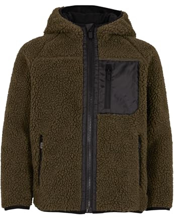 Brandit Kids Teddyfl. Jacket Hood 15Y, Farbe: olive, Größe: 170/176