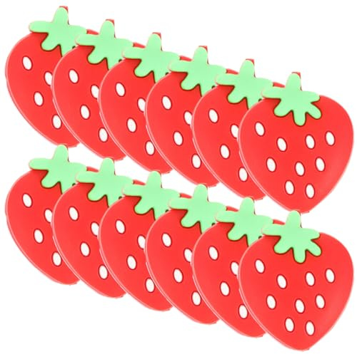 Healeved Amortisseurs de Vibrations pour Raquette de Tennis, Lot de 12 en Silicone Rouge, Mini Amortisseurs Portables pour Sport en Extérieur, Accessoires Anti-Vibrations pour Stabilité