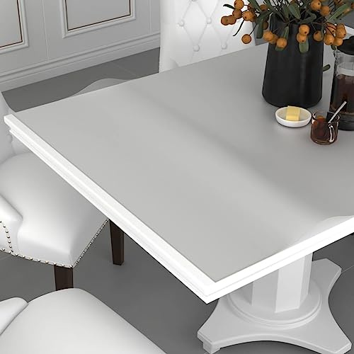 Ziaphsol Pellicola da tavolo, opaca, 180 x 90 cm, 1,6 mm, in PVC, antigraffio e impermeabile, per sala da pranzo, cucina, soggiorno, ufficio, terrazza, pellicola protettiva per mobili e piano in vetro