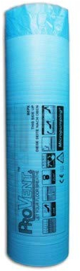ProVent Trittschalldämmung Unterlage für Parkett und Laminat mit integrierter Dampfsperre geeignet für Fußbodenheizung 15 m² pro Rolle 3mm dick