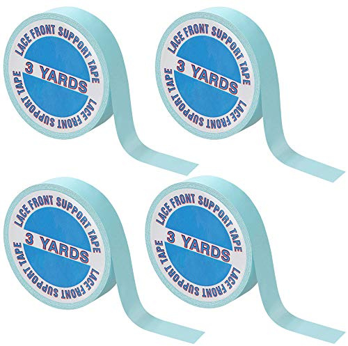 4 Rolle Wig Tape Perücken Klebeband Doppelseitiges Lace-Ansätzen Lace Front 12 Yards Lace Wig Tape für Haarverlängerungen Perücken Haarteile