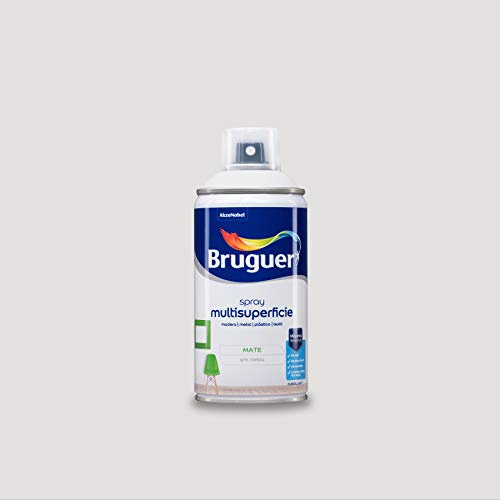 Bruguer, Acrylic Multisuperficie Esmalte al agua en spray Mate Gris Niebla 300 ml